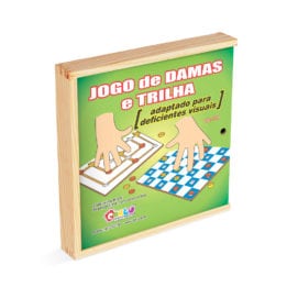 Jogo de Damas e Trilha - Adaptado para Deficientes Visuais Cód 1779 imag.2