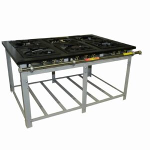 FOGÃO INDUSTRIAL VENÂNCIO LINHA MAXI 6 BOCAS