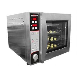 FORNO TURBO ELÉTRICO COM VAPOR COM 4 ASSADEIRAS